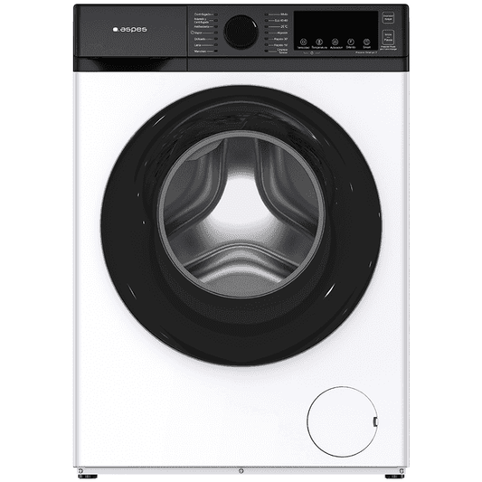 Lavadora C.Frontal Aspes Inverter 10 kg 1400 rpm Clase B. Blanco. Big Door. Display. Vapor